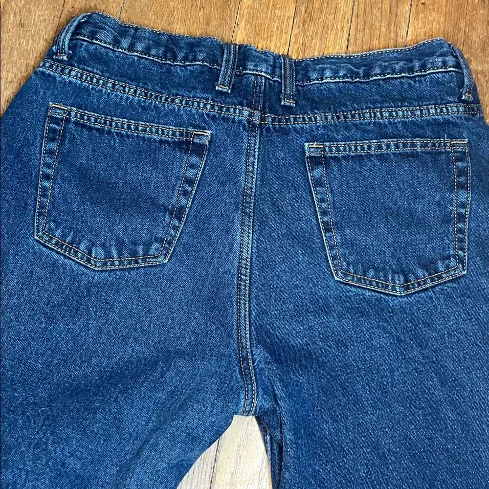 Red Head blue jeans fleece lined straight leg 34 x 30 cabincore rugged denim